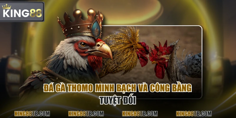 Đá gà Thomo minh bạch và công bằng tuyệt đối